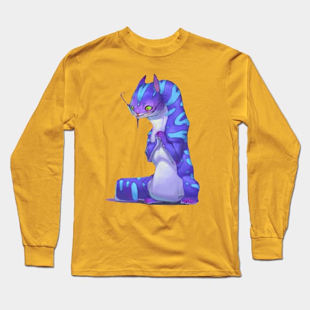 Cheshire cat Long Sleeve T-Shirt by yuvhermon